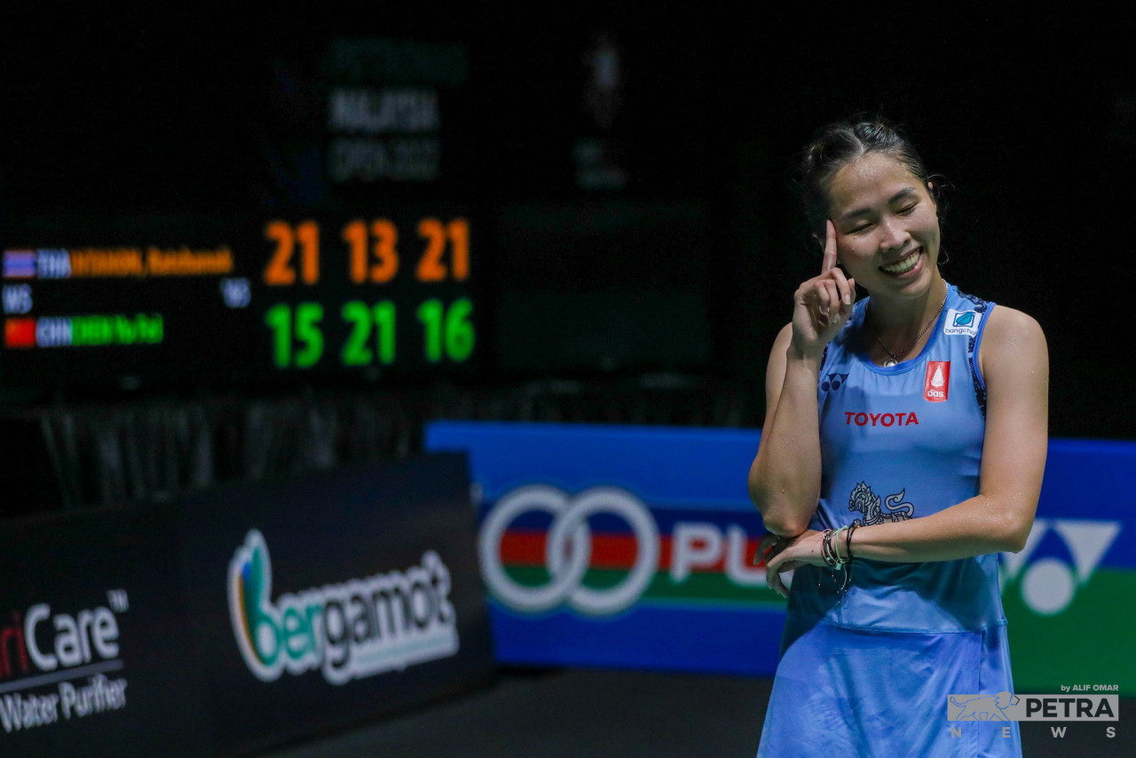 Pemain Thailand, Ratchanok Intanon merangkul kejuaraan kali kedua selepas 2016 - Gambar oleh Alif Omar