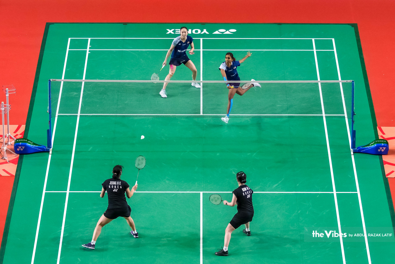  Pearly Tan- M.Thinaah tewas kepada pasangan Korea Selatan, Baek Ha Na-Lee So Hee pada final Masters Malaysia 2023.