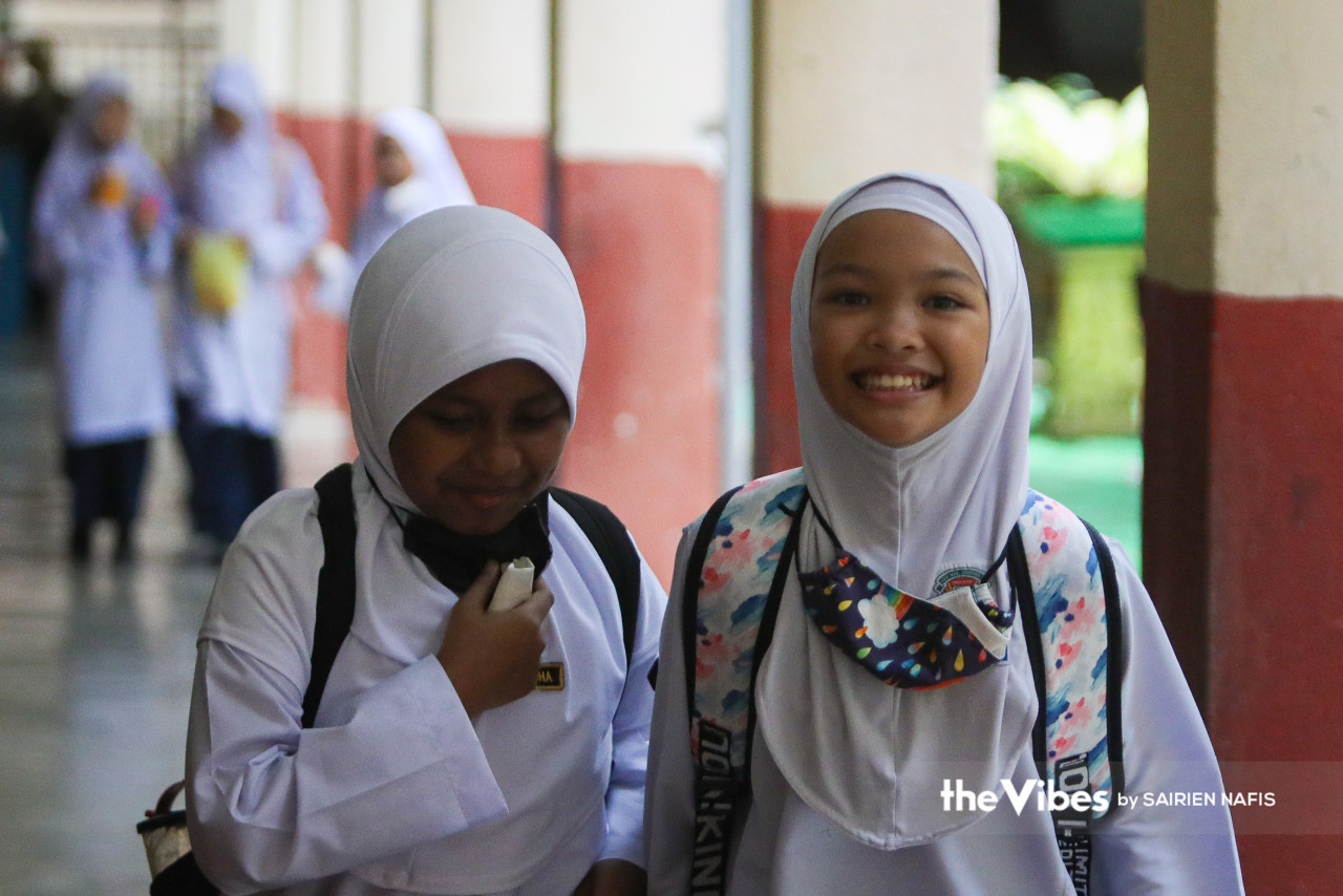 Tiada kelas akademik diadakan pada minggu pertama sesi persekolahan 2023/2024 sebaliknya ia diisi dengan penerapan nilai-nilai jasmani, emosi, rohani, sosial dan intelek, - Gambar oleh Sairien Nafis