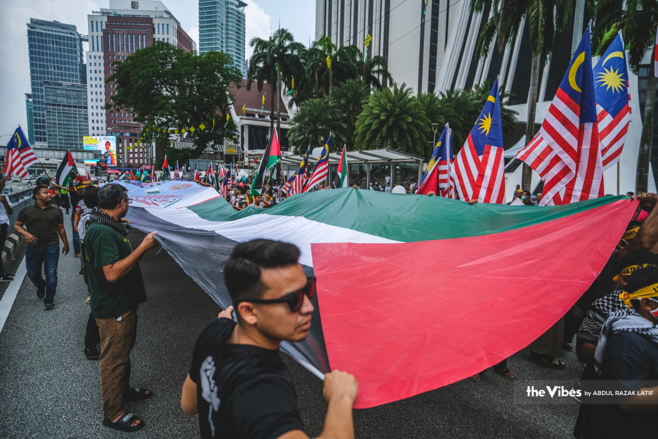 Perarakan ini adalah tanda solidariti umat Islam memperingati detik ‘hitam’ Palestin mula dijajah oleh pendatang haram Zionis dan menawan kota suci Al-Quds