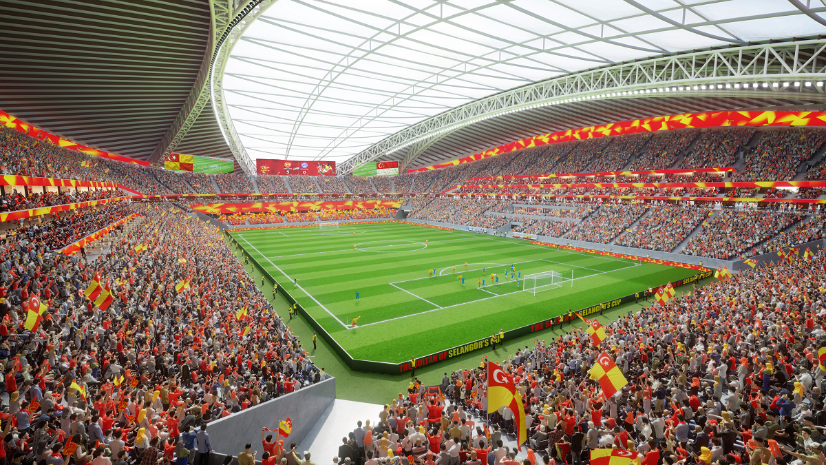 Pembinaan stadium di kompleks tersebut mampu mendapat kelulusan piawaian daripada Persekutuan Bolasepak Antarabangsa (FIFA) yang mampu memuatkan sehingga 35,000 penonton.