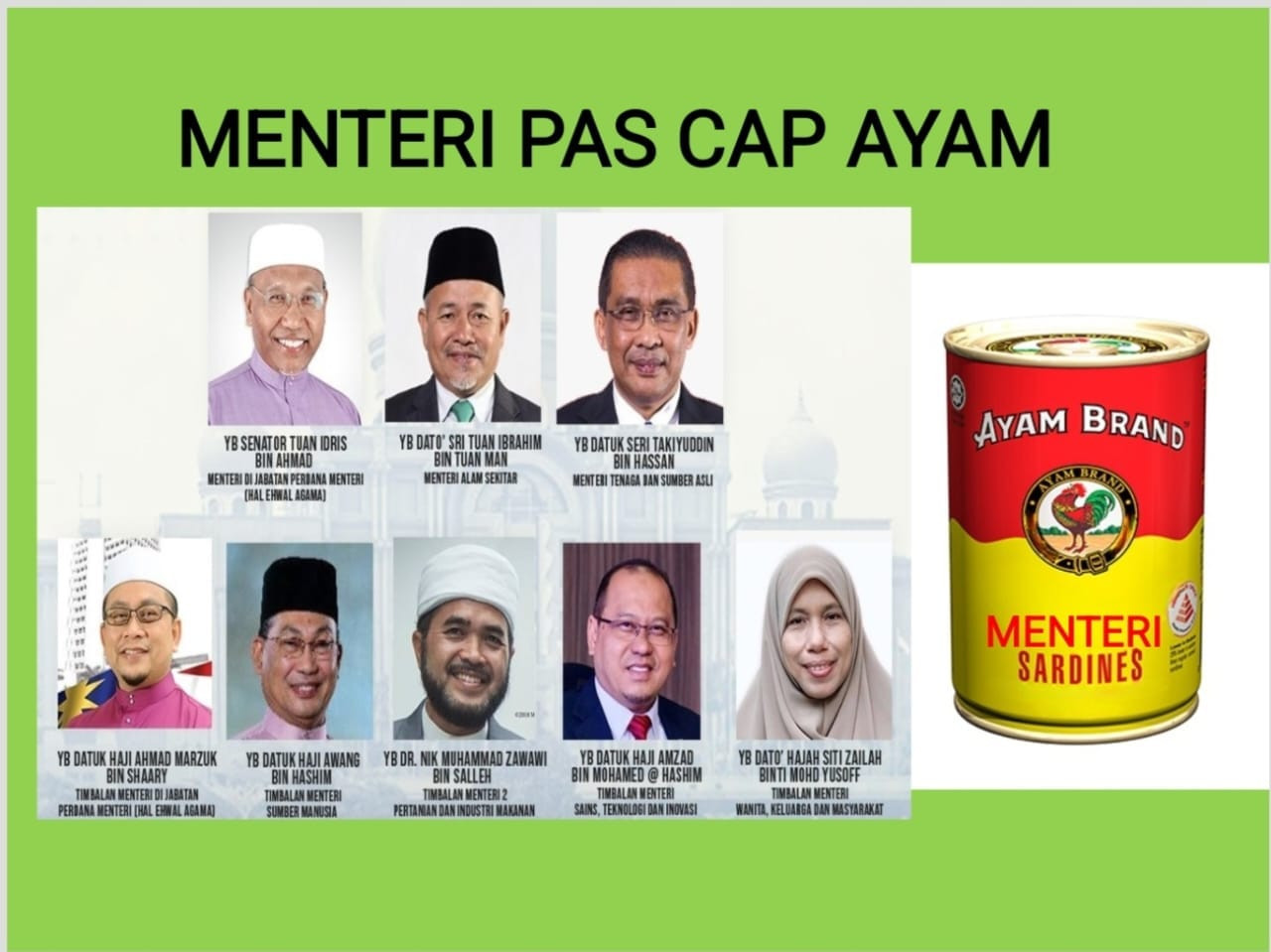 Nur Jazlan memuatnaik gambar ini di dalam Facebooknya.
