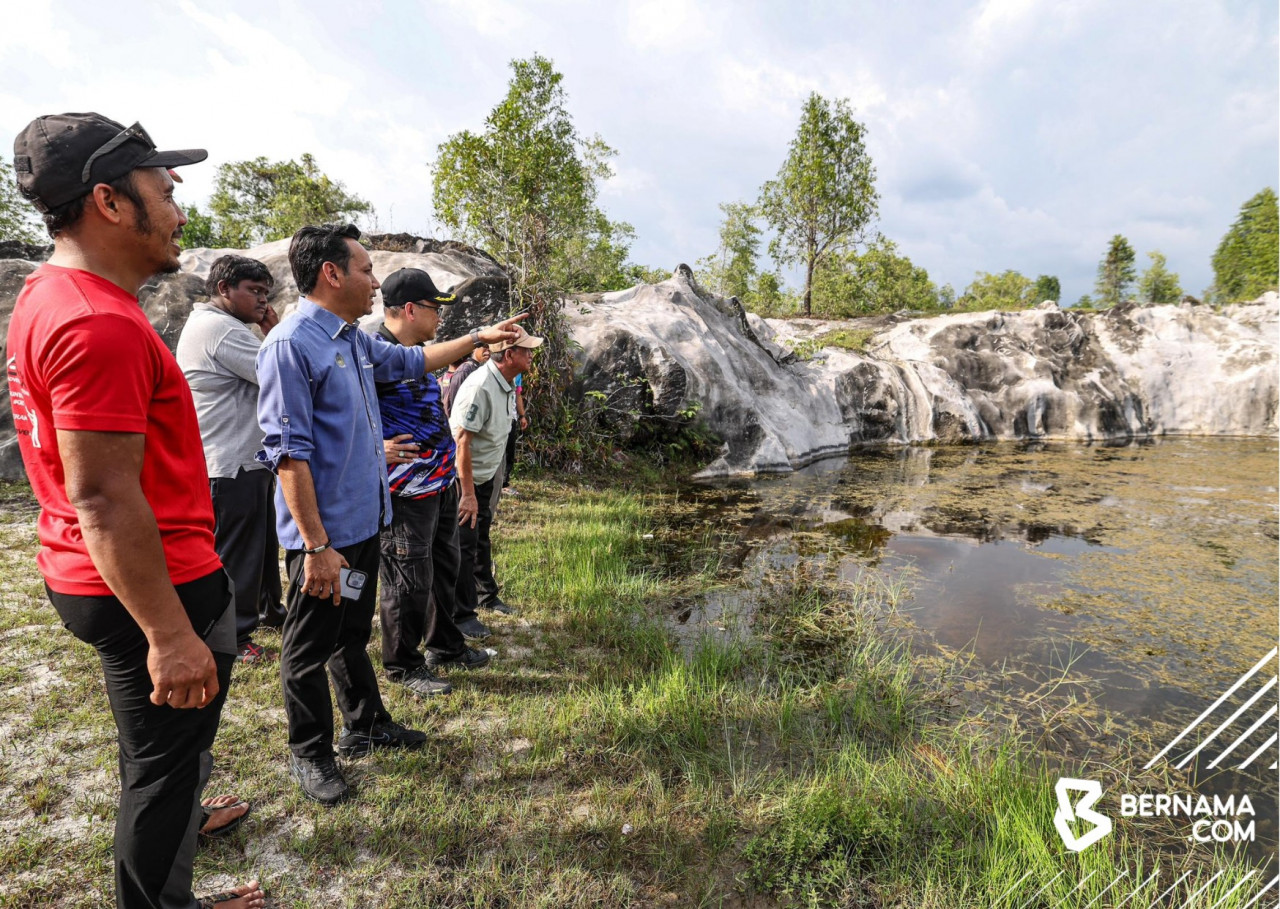 Lokasi penemuan fosil karang berkenaan teletak di sebuah kawasan seluas 6.9 hektar berdekatan Kampung Changkat Tualang, Perak. - gambar BERNAMA
