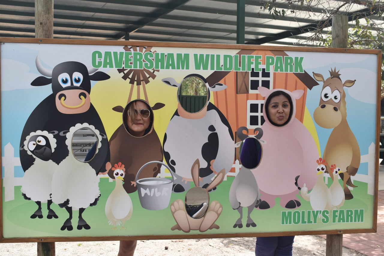 Rakam kenangan indah bersama keluarga di Caversham Wildlife Park. - Gambar oleh Rahayu Mat Nah