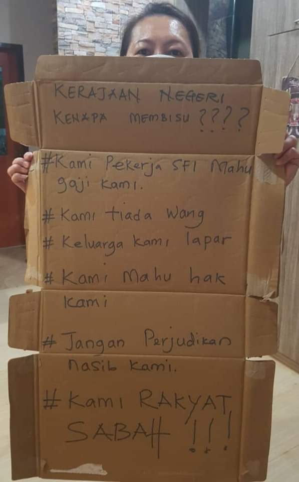 Pekerja SFI mahu kerajaan negeri masuk campur bagi menyelesaikan isu tunggakan gaji mereka.