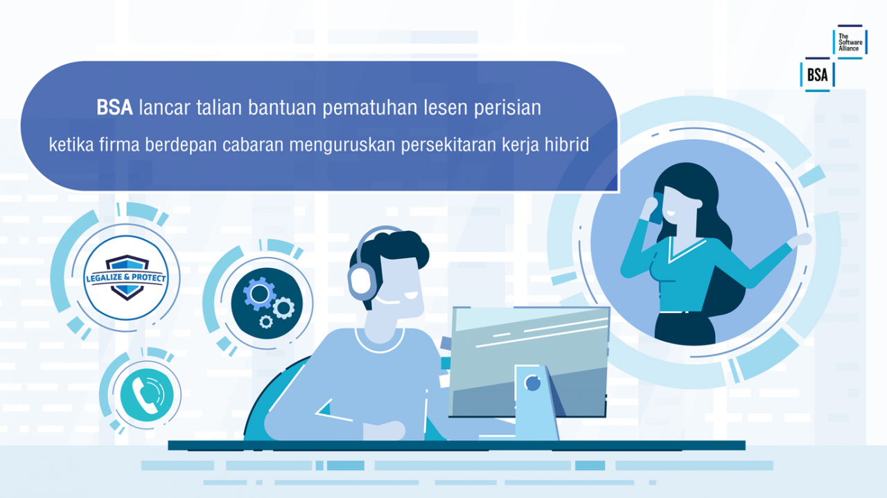 BSA dlihat sebagai kaedah efektif dalam menangani cabaran dan masalah yang berkaitan dengan pematuhan hak cipta perisian. 