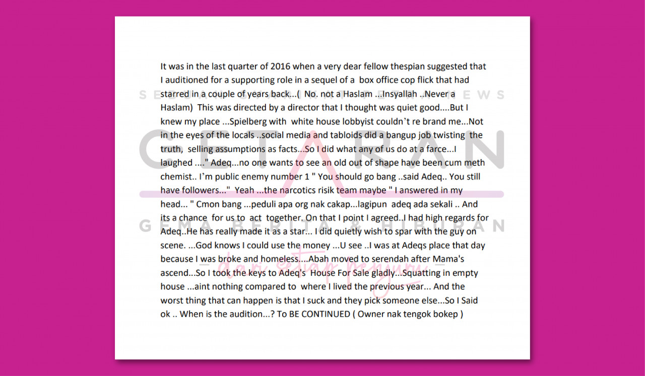 'A Year and A Half Ago' oleh Benjy Ibrahim