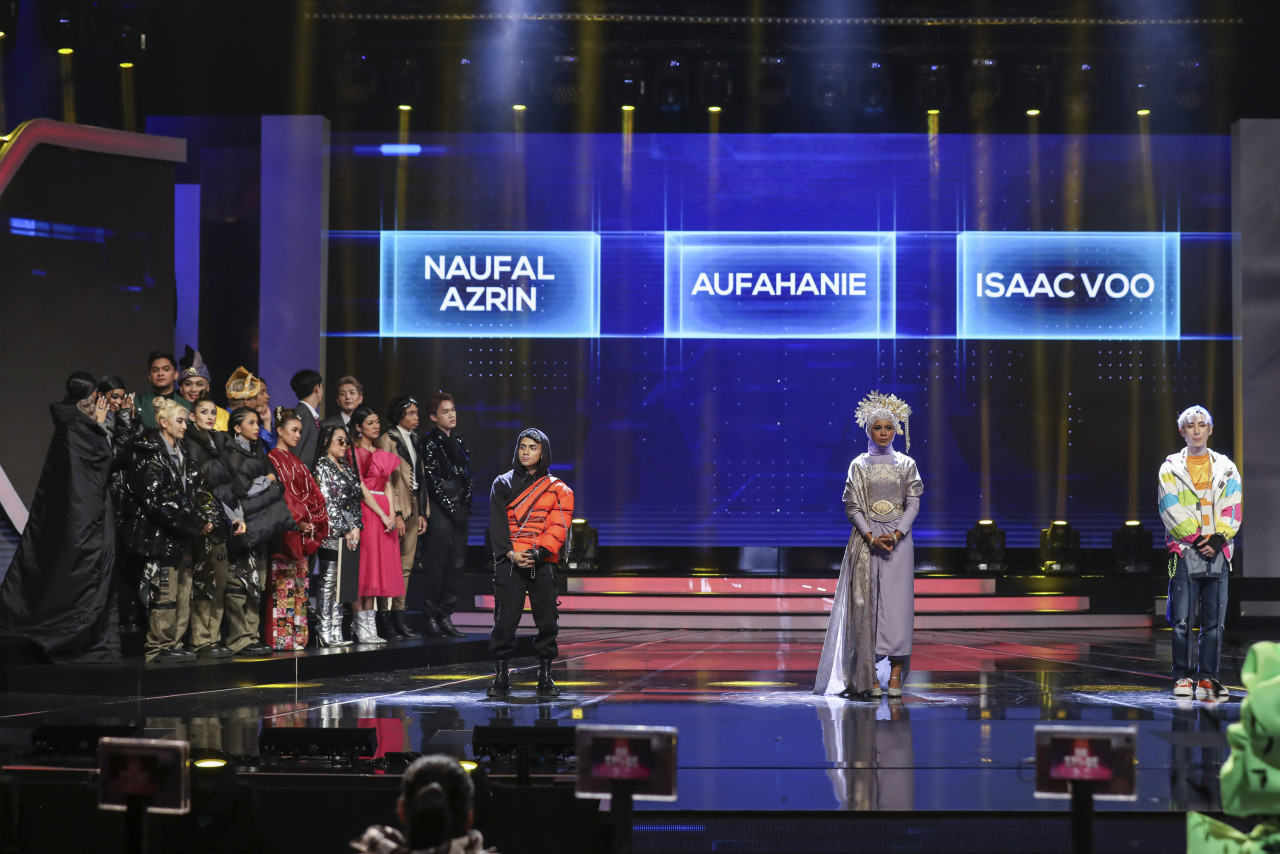 Tiga peserta dengan markah tercorot, Naufal Azrin, Aufahanie dan Isaac Voo