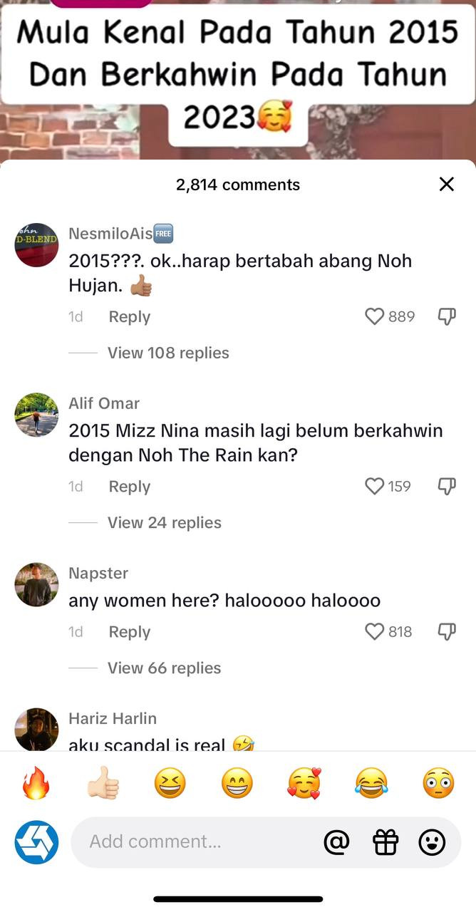 Tangkap layar komen netizen. - gambar Izwan Ramlan