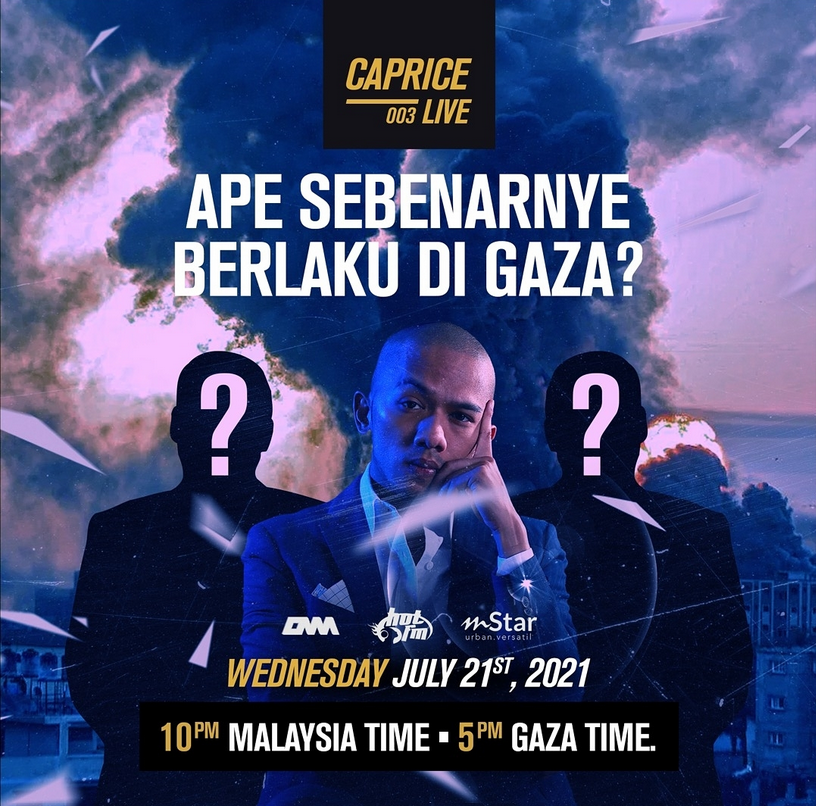 Tangkapan layar dari Instagram Caprice. Poster ini sudah dihapuskan dari linimasa akaun tersebut. Gambar Fail