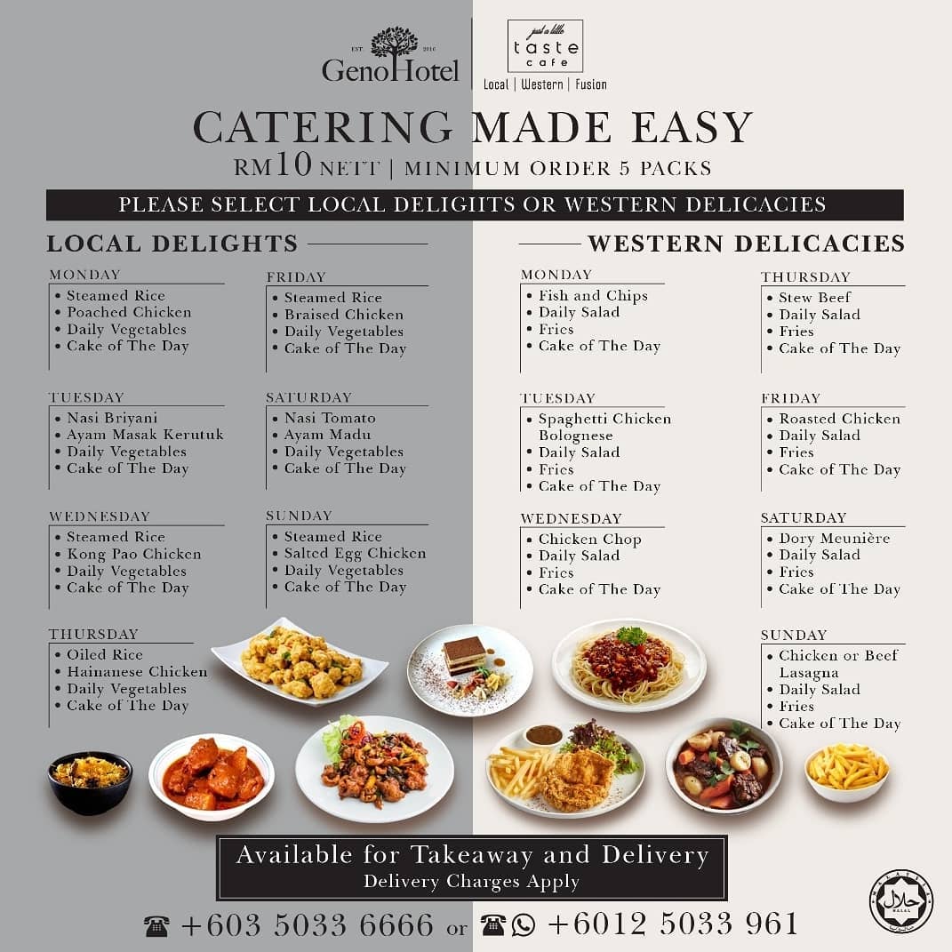 Seleksi katering Geno Hotel