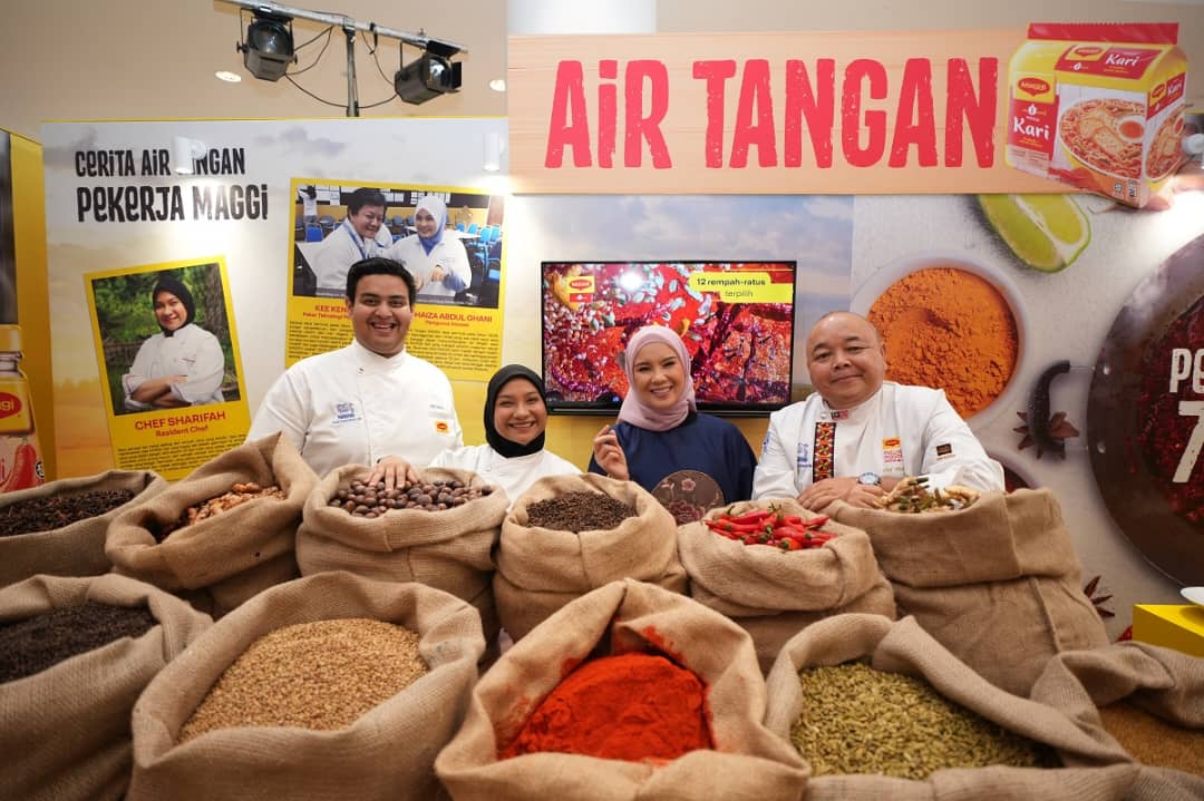 Duta MAGGI, Sheila Rusly turut hadir memberikan sokongan.