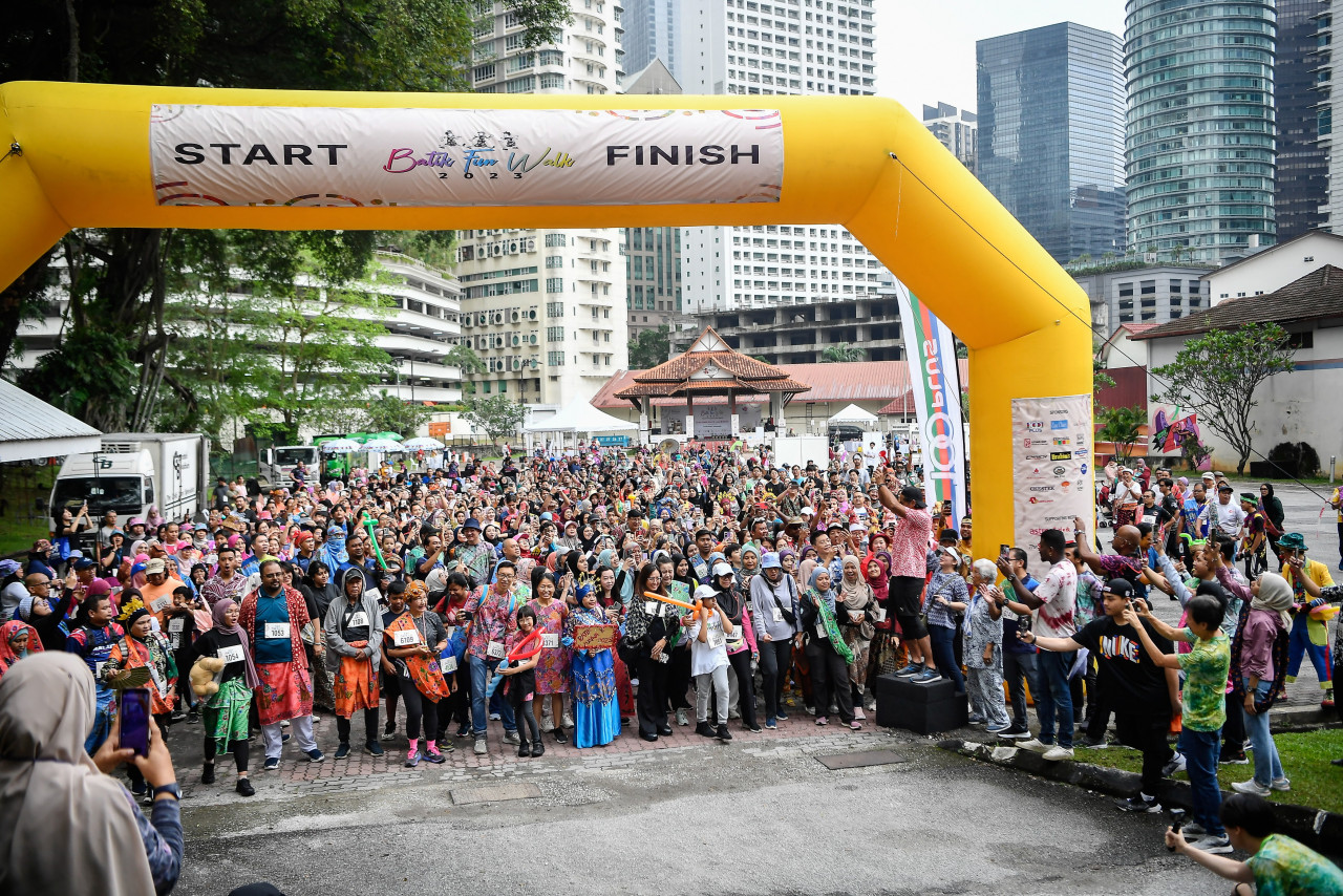 Majlis pelepasan program 'Batik Fun Walk 2023’ di Pusat Pelancongan Malaysia (Matic) Jalan Ampang hari ini. gambar BERNAMA