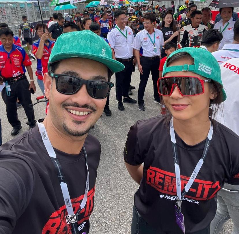 Farid Kamil dan Ahirine - Gambar Instagram Ahirine Ahirudin
