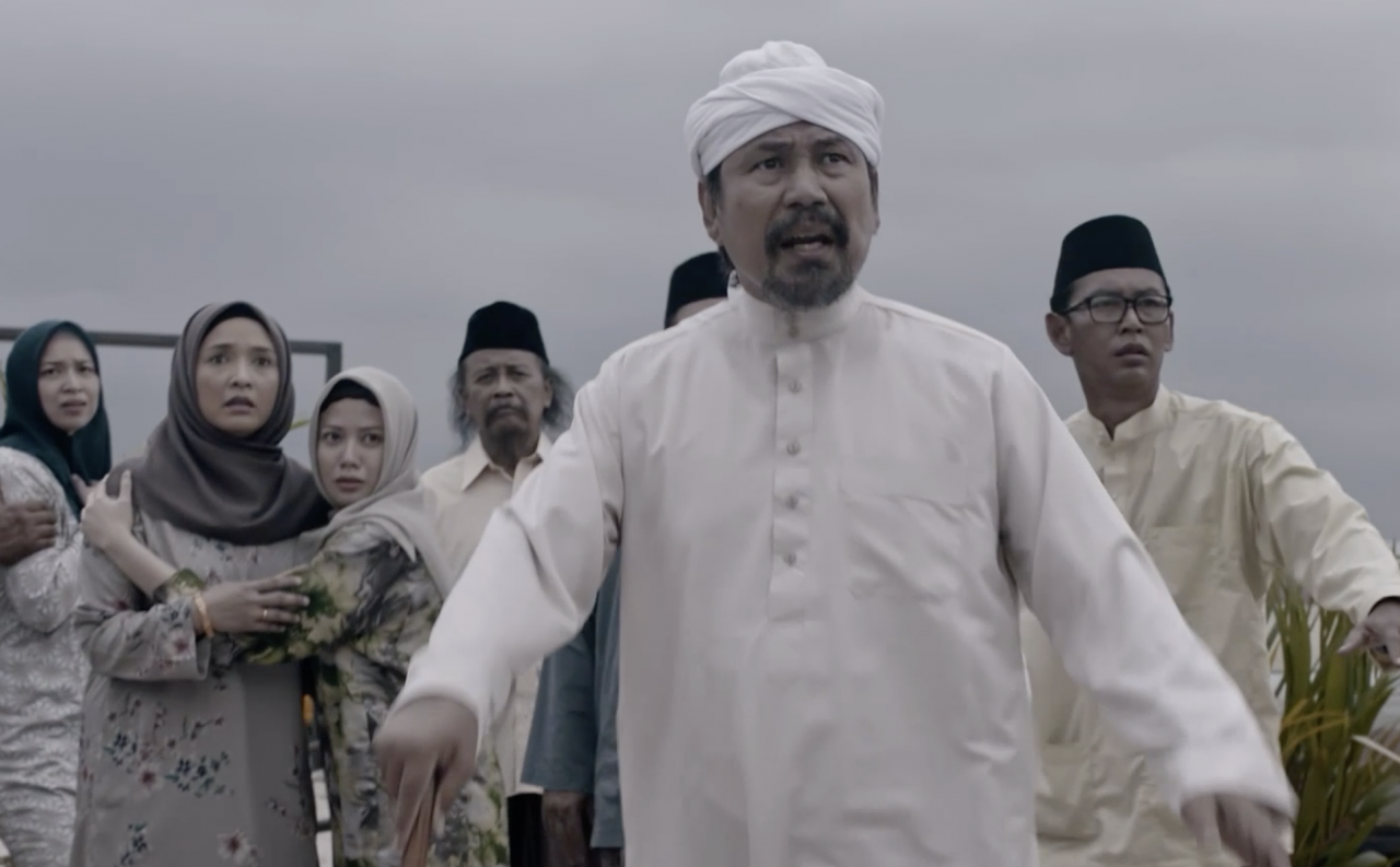 Lakonan berkesan M Nasir sebagai Haji Mihad dalam Imam. - Gambar AlKahfi Pictures 
