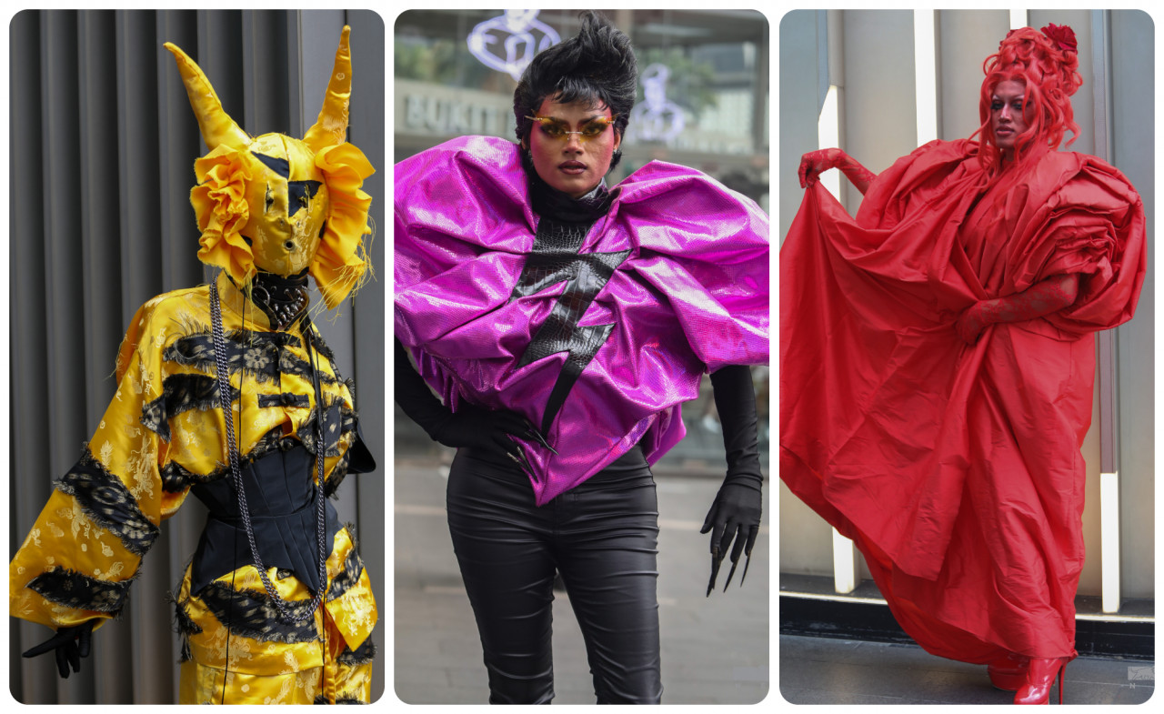Artis-artis seni ‘drag’ juga turut memeriahkan suasana #KLFW2022