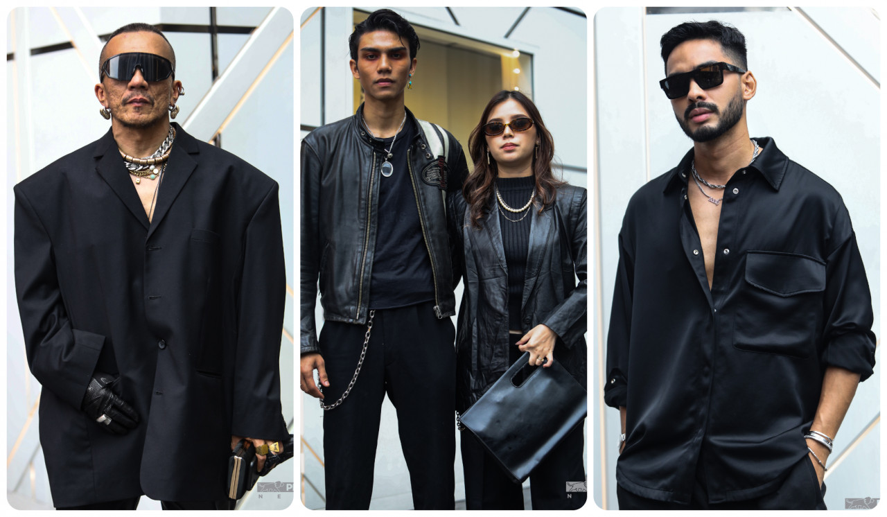 Serba hitam, fesyen neo-grunge tampil dengan penampilan sofistikated