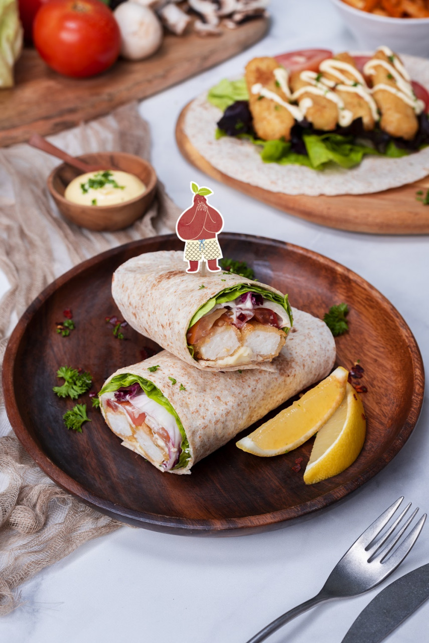 Wasabi Mayo Fishiee Sticks Wrap - Gambar ihsan Happiee!