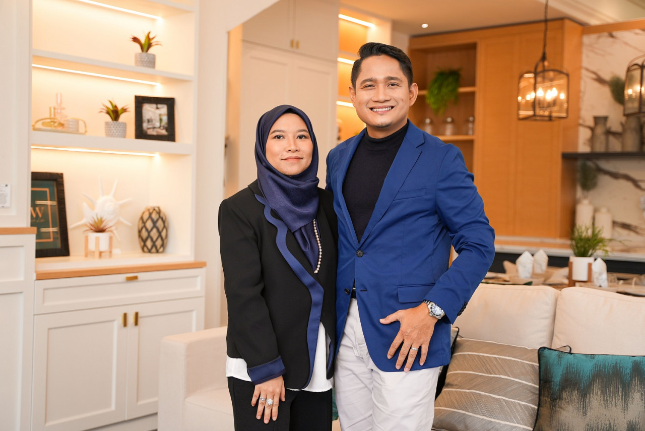 Pengasas IDW Design & Build Sdn. Bhd. (IDW), Rabiatul Adawiyah Rasol dan Lokman Hakim Ahmad Saberi
