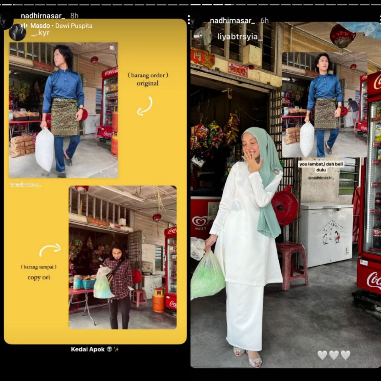 Tangkapan layar Instagram Story Nadhir Nasar