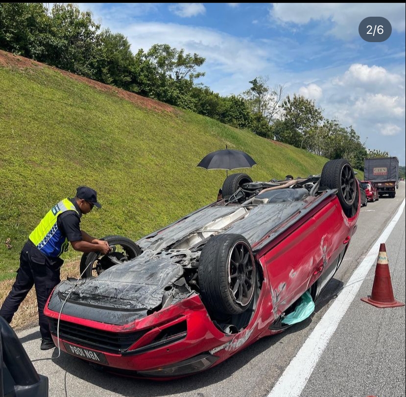Pihak Polis hairan bagaimana Ikmal sekeluarga terselamat dalam kemalangan tahun lalu - Gambar Instagram