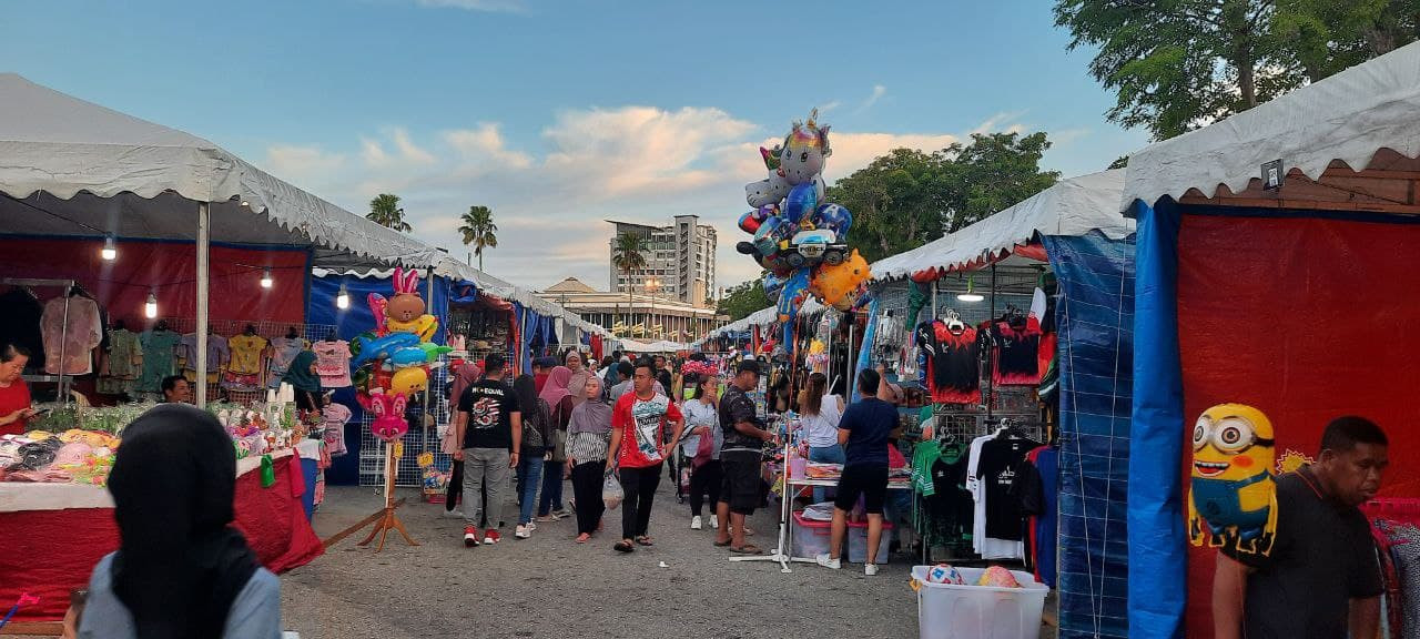 Keadaan gerai di Bandar Seri Begawan