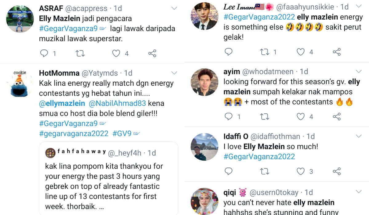 Komen netizen dan peminat Gegar Vaganza