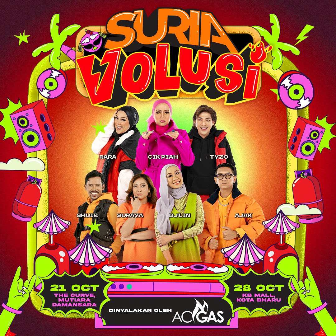 Antara penyampai radio Suria FM yang menyertai Konsert SuriaVolusi.
