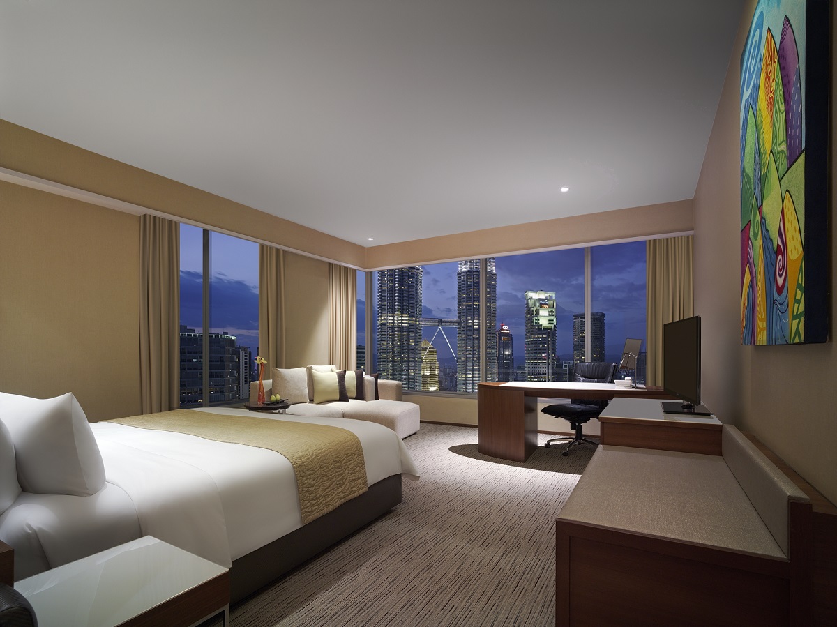 Kamar Traders Club Executive Twin Tower View - Gambar ihsan Traders Hotel Kuala Lumpur