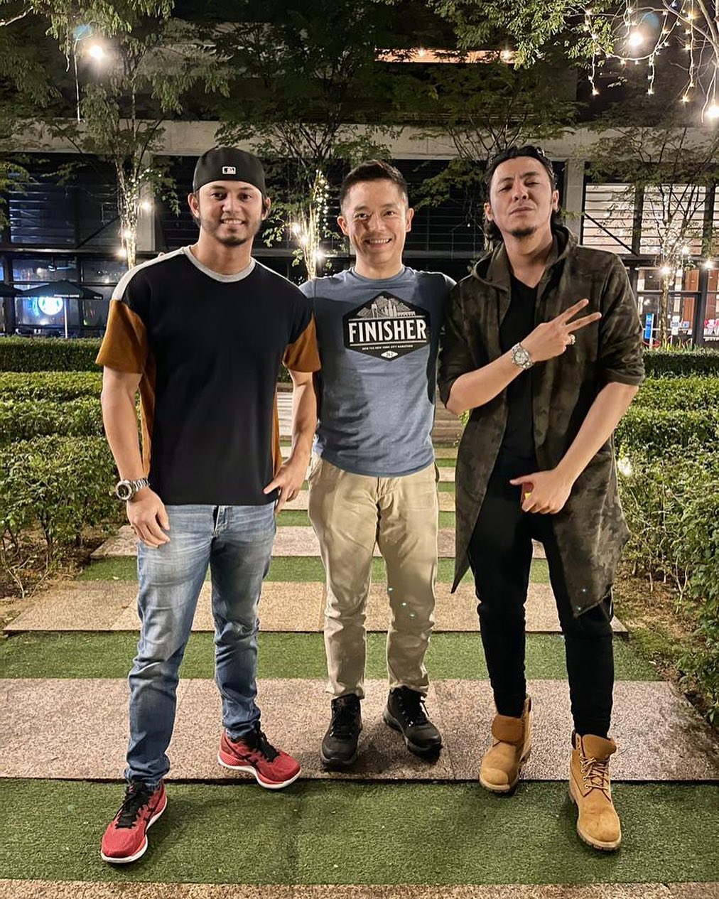 Tiga pengarah muda: Hairul Azreen, Adrian Teh & Syamsul Yusof. Gambar: Instagram @hairulazreen