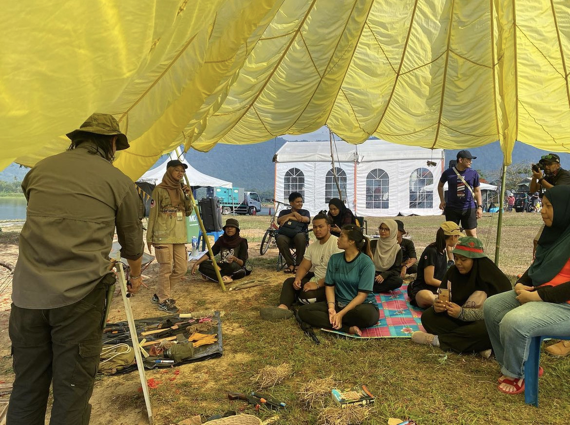 Tapak perkhemahan turut menjadi tumpuan pada acara ini.