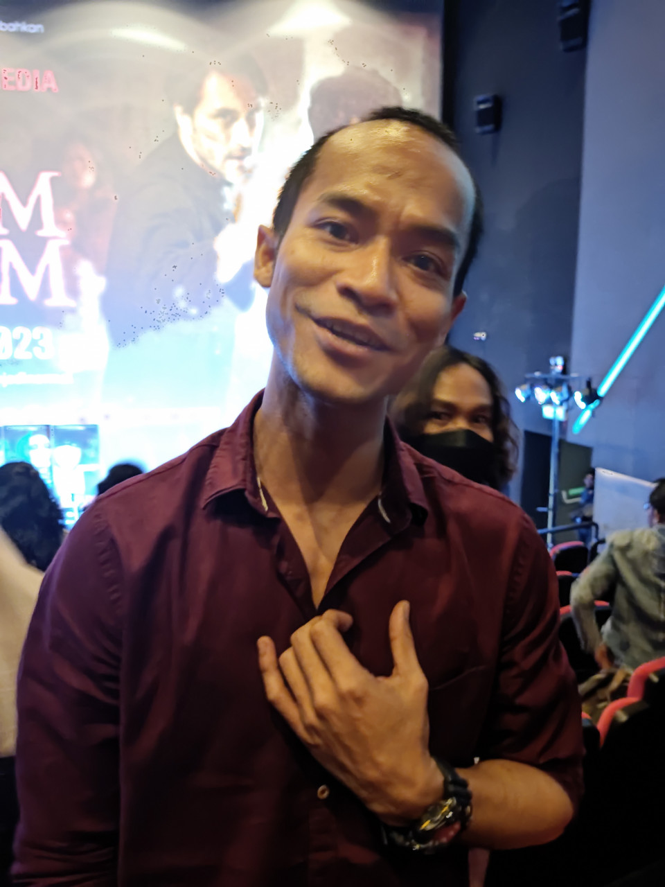 Pablo Amirul ketika ditemui di majlis Malam Gala filem 'Harum Malam' arahan Dain Said, malam tadi - Gambar oleh Ellyna Ali