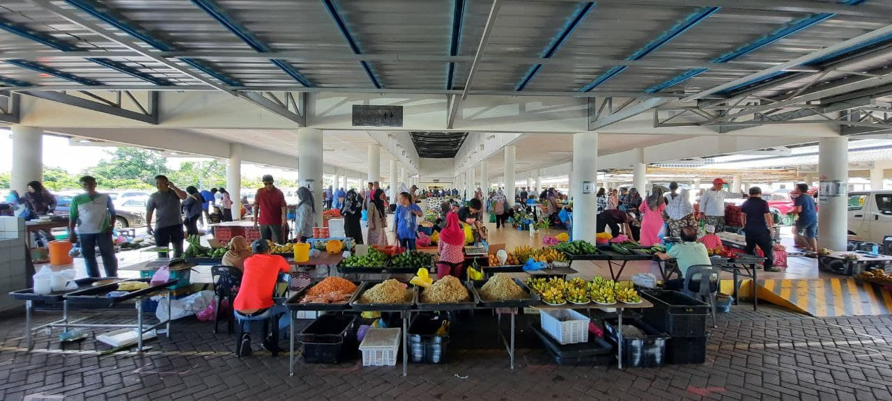 Keadaan kawasan Kompleks Pasarneka dan Tamu Tutong