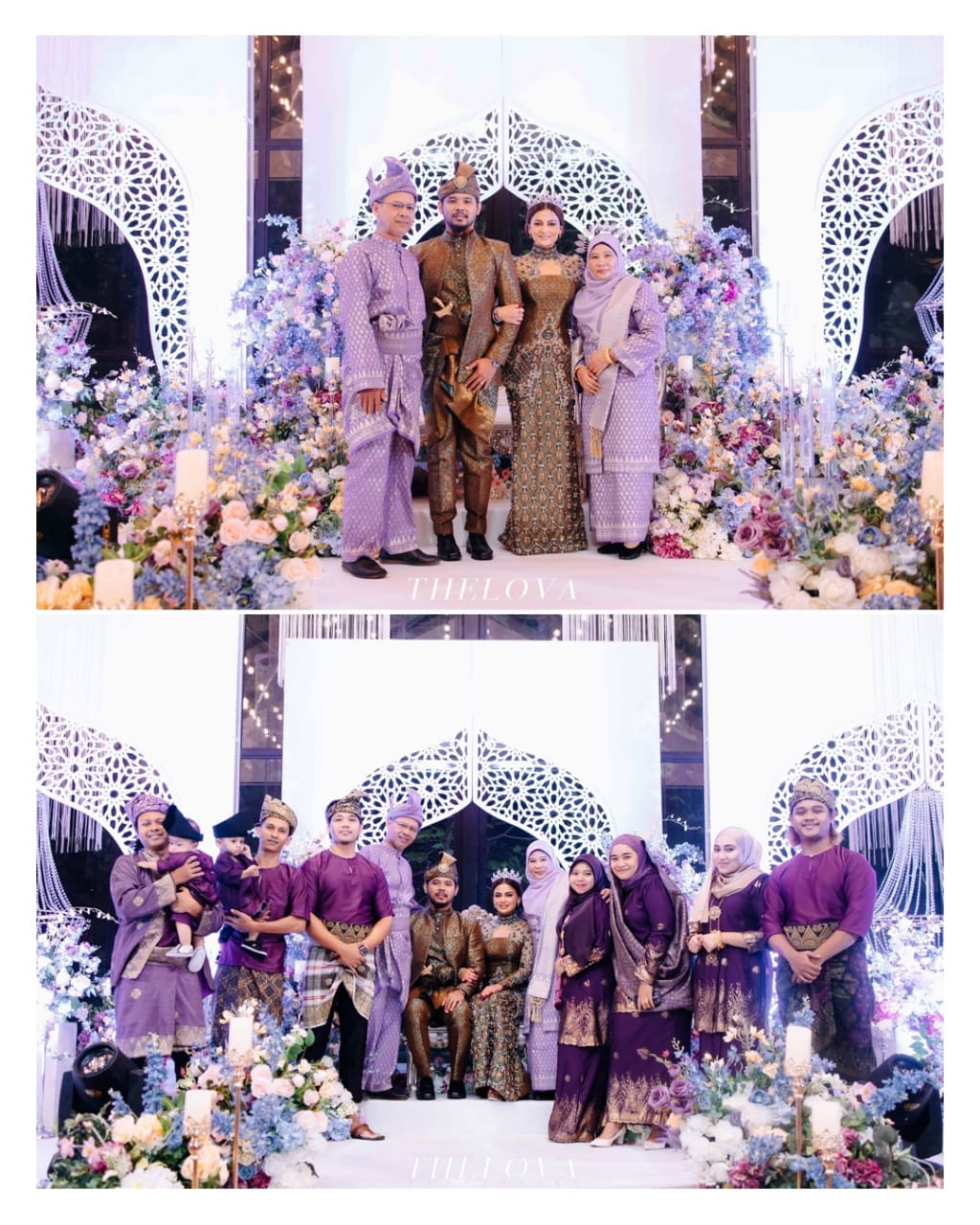 Reen bergambar bersama keluarga.