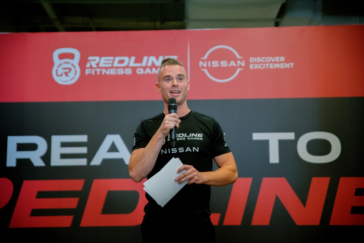 Pengarah Acara REDLINE, Callum Meehan. gambar Redline Fitness