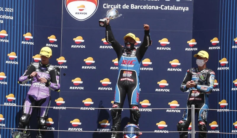 Syarifuddin Azman ketika menjadi juara saingan CEV Moto3 Remaja Dunia tahun lalu - Gambar SIC