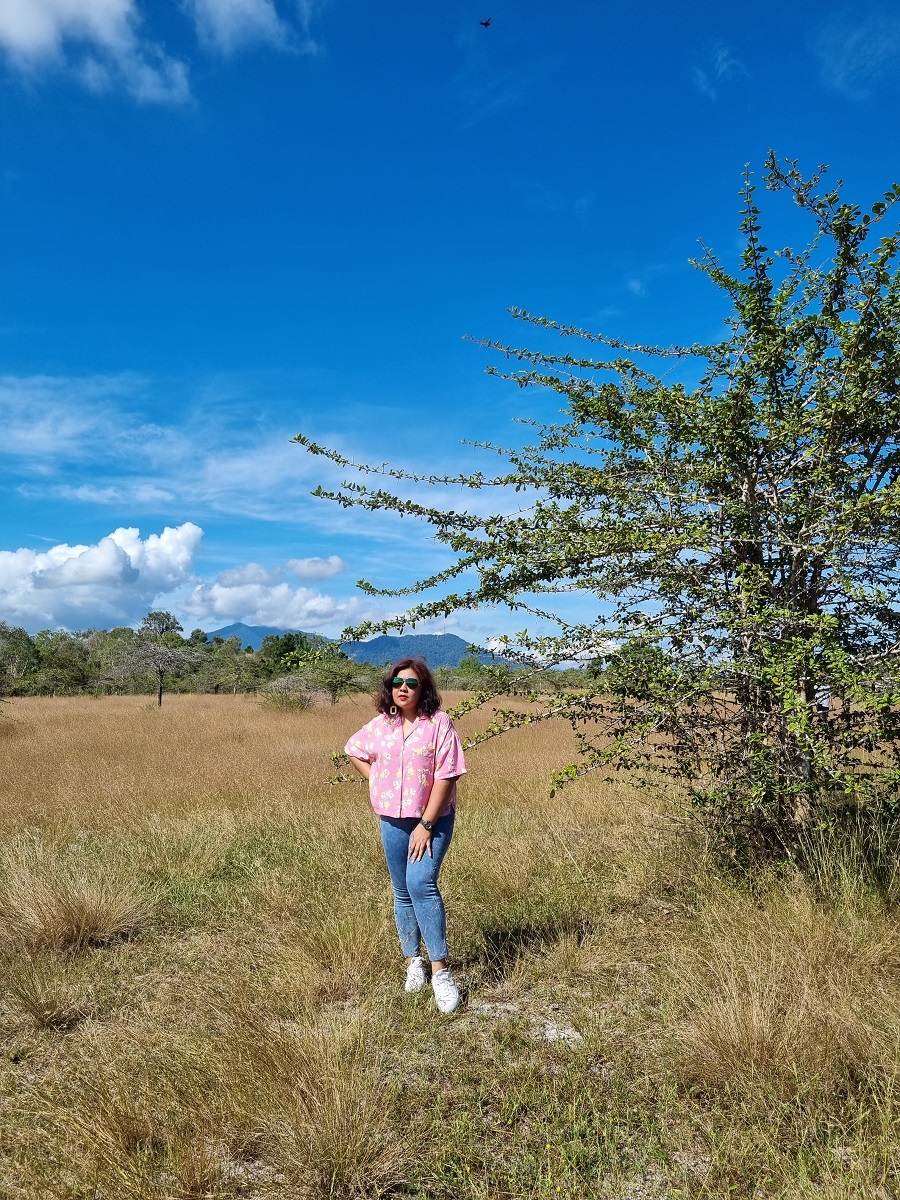 Penulis merakamkan kenangan di Wetlands Savannah.