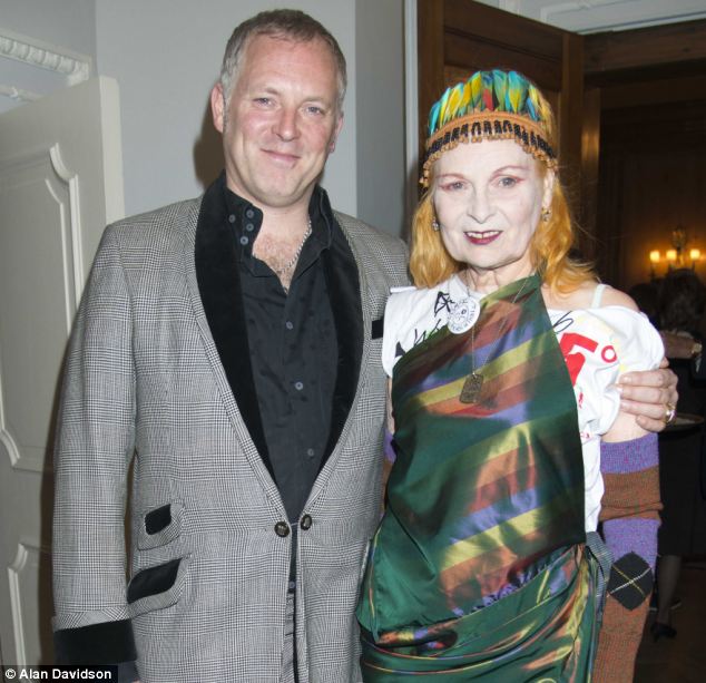 Westwood dengan anaknya, Joseph Corre