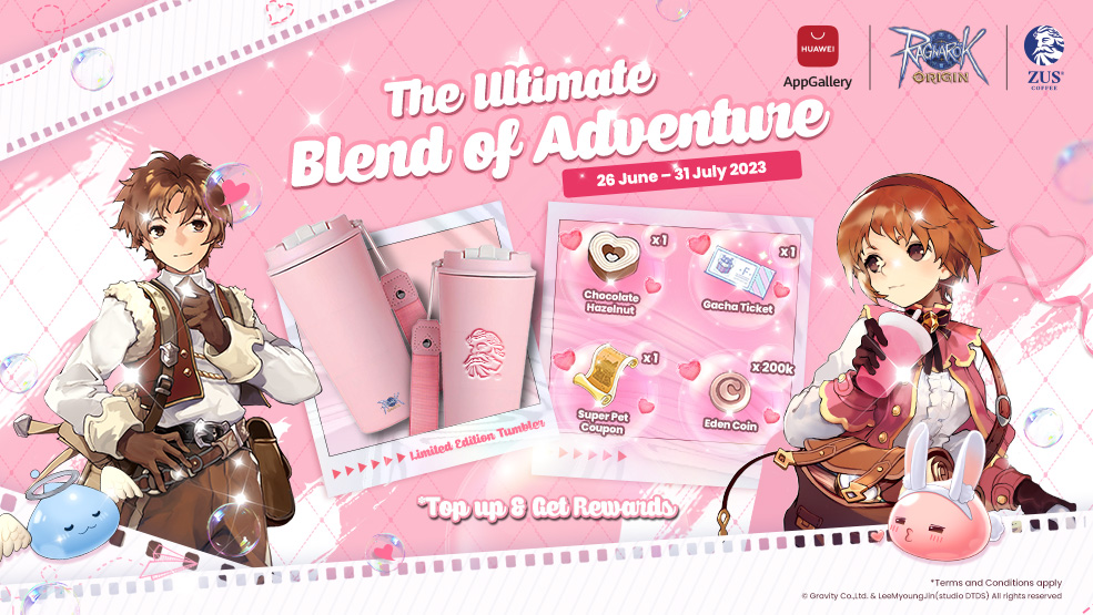 Antara ganjaran yang boleh ditawarkan adalah pek hadiah in-game istimewa tumbler “Original Love” edisi terhad