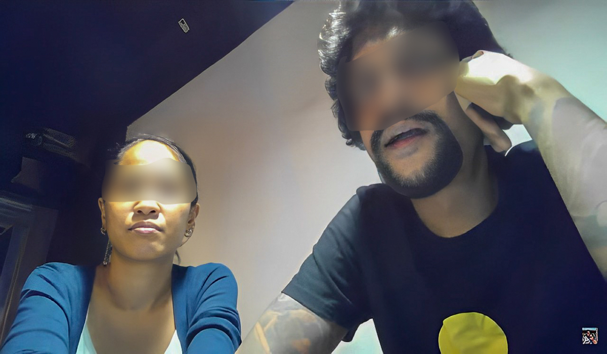 Amy (kiri) dan Alex ketika menjawab soalan netizen di media sosial. - Gambar tangkap layar oleh Amy dan Alex