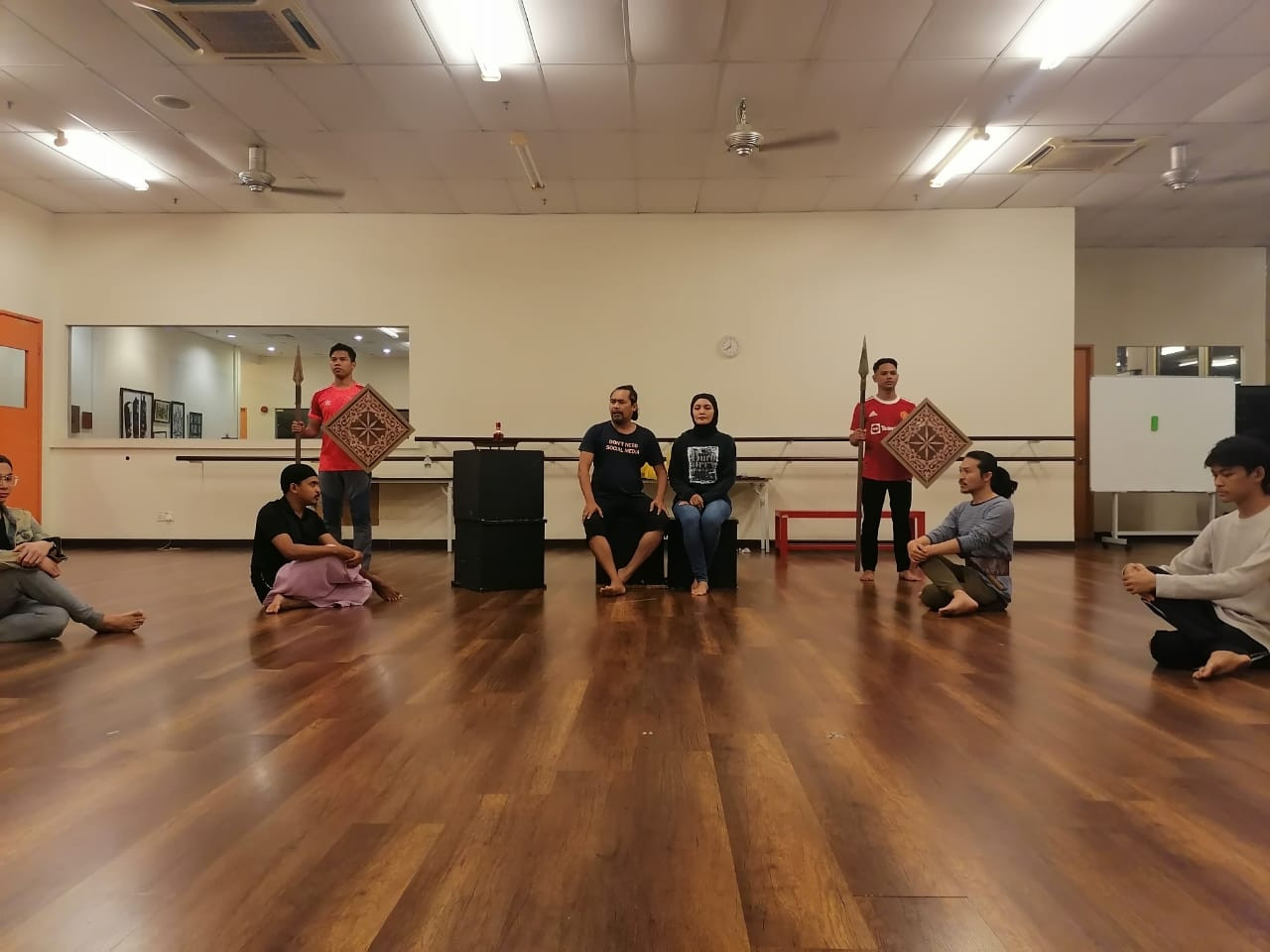 Barisan pelakon komited menjalani latihan sejak Oktober lalu.