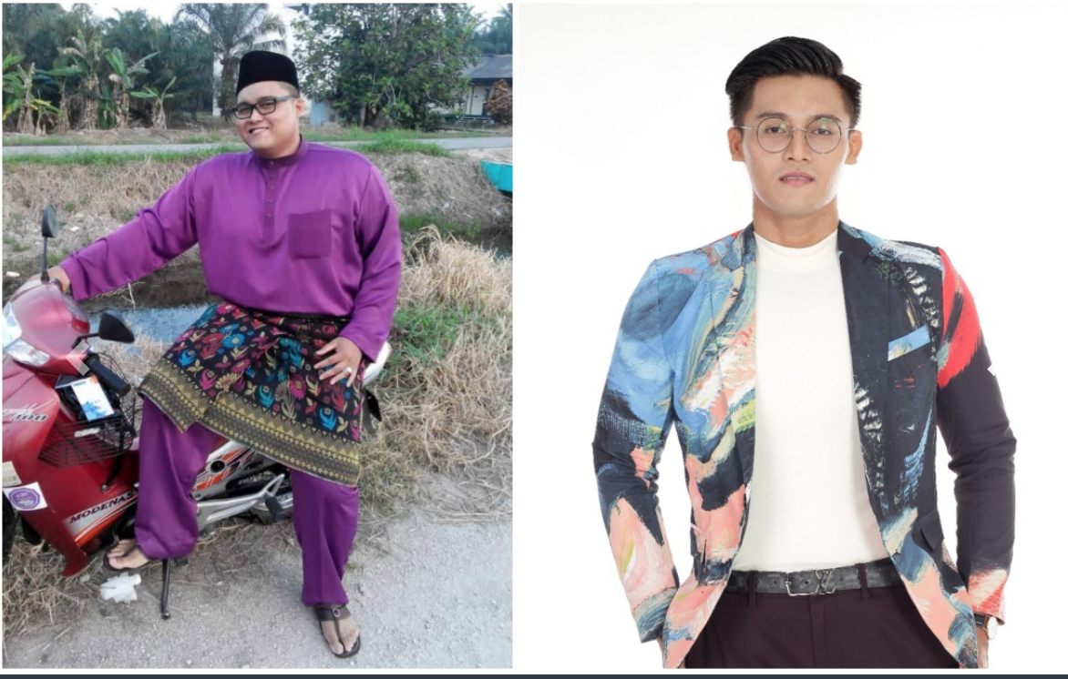 Mohamad Haziq Mohd Ridzuan berjaya menurunkan berat sebanyak 57kg