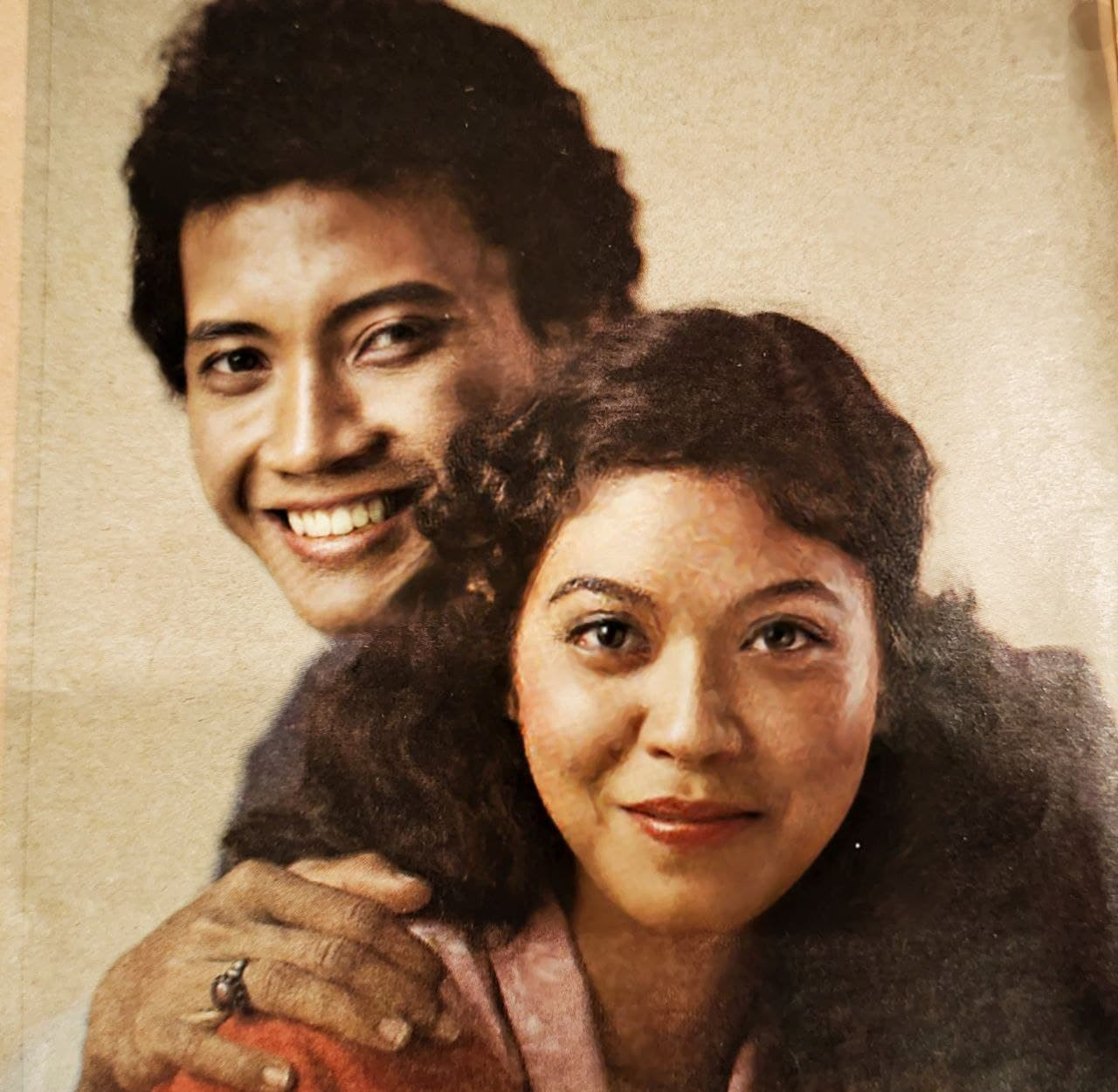 Daud Yusof dan Haslina Hashim pernah ditampilkan sebagai P. Ramlee dan Azizah dalam filem 'P. Ramlee' arahan Yusaini Amir pada 1983. Gambar: Koleksi SlenFadzil