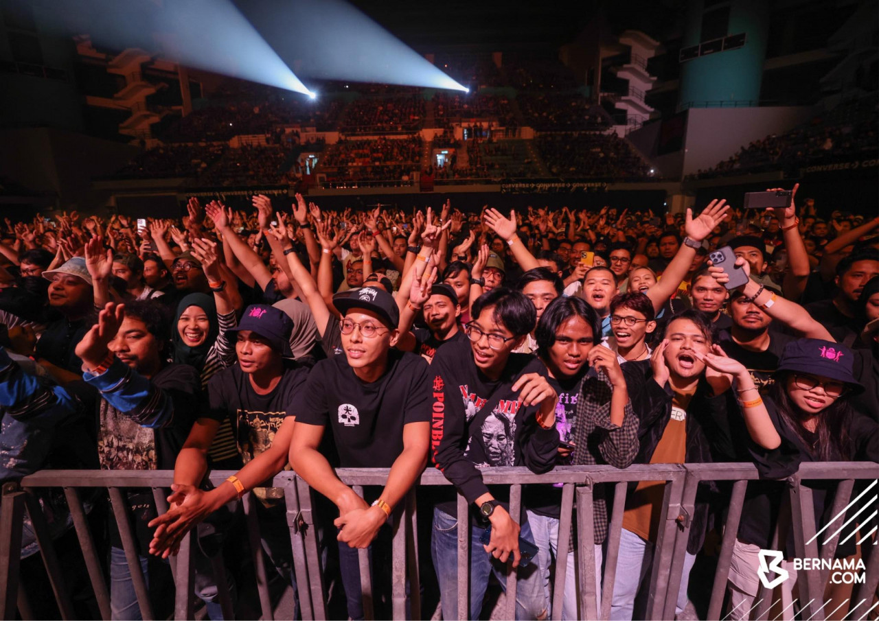 Sebahagian peminat yang menyaksikan konsert Butterfingers minggu lalu.