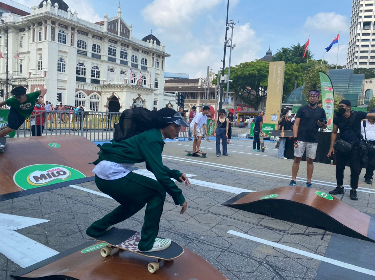 Menurut Cik Manggis, sukan lasak sudah sebati dengan dirinya.