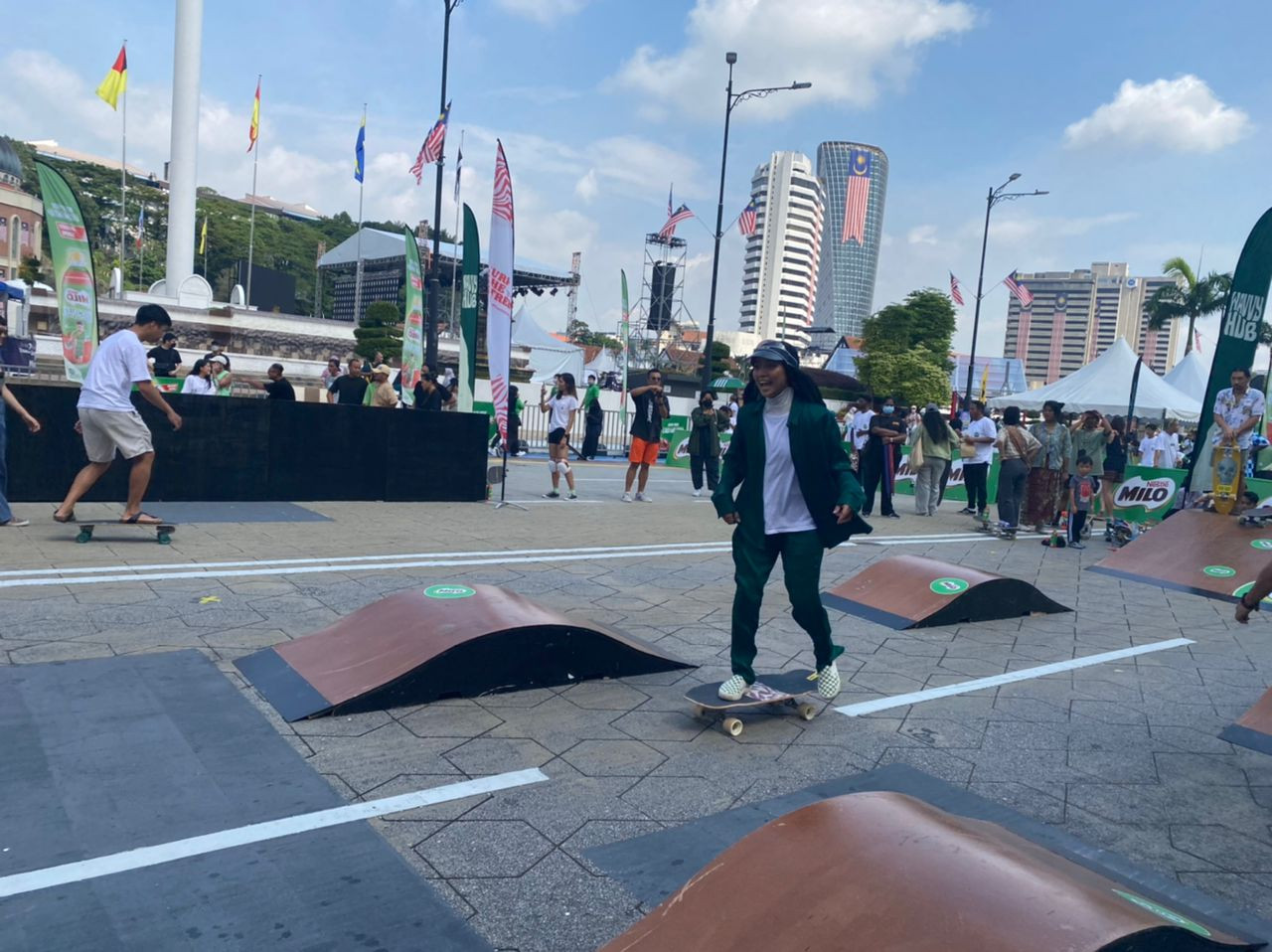 Pernah mengalami kecederaan, namun ia tidak mematahkan semangat Cik Manggis.