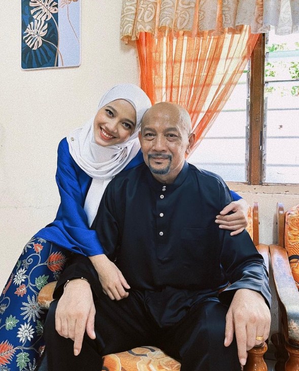 Diyana bersama arwah Ridzuan Hashim. - Gambar dari Instagram