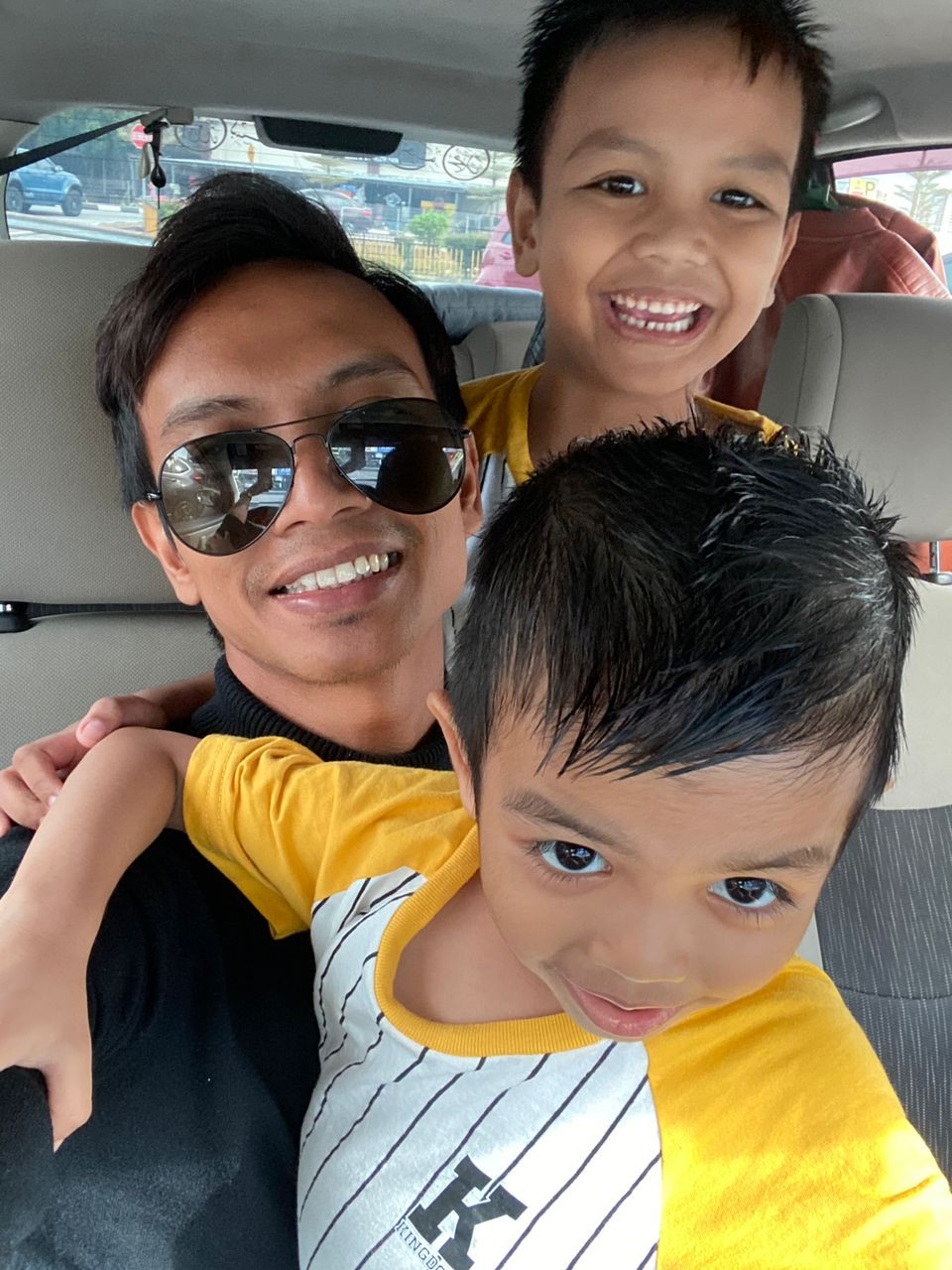 Ejai bersama Muhamad Amie Rayyan dan dan Muhamad Anas Hafiy.