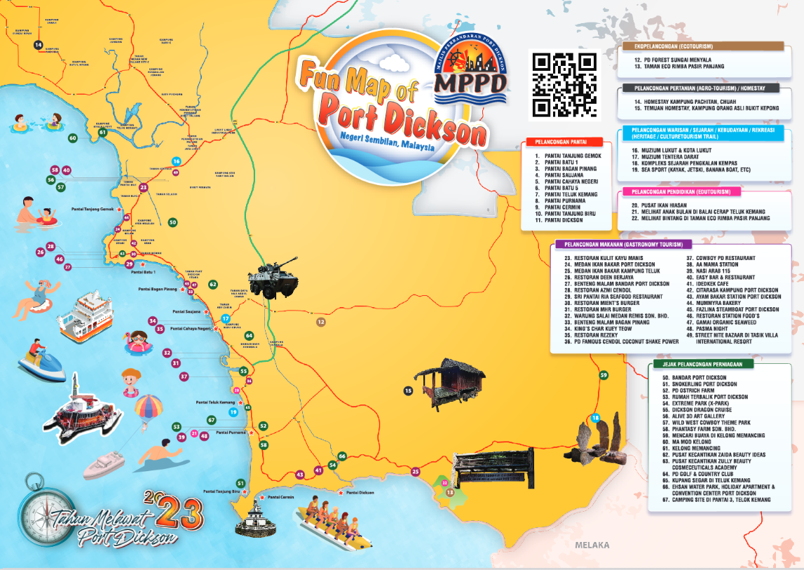 Tangkapan layar Fun Map of Port Dickson di laman web MPPD