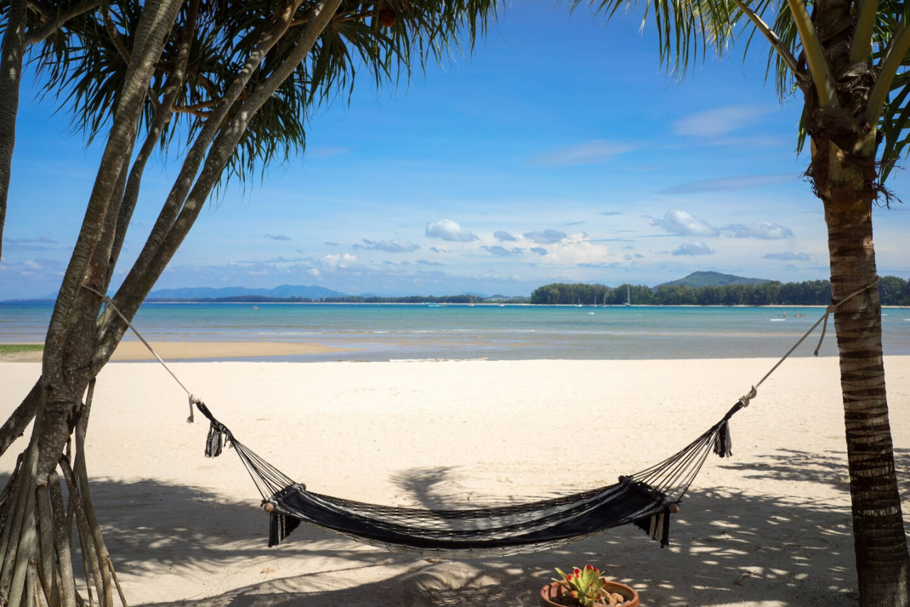 Pantai nan indah di hotel